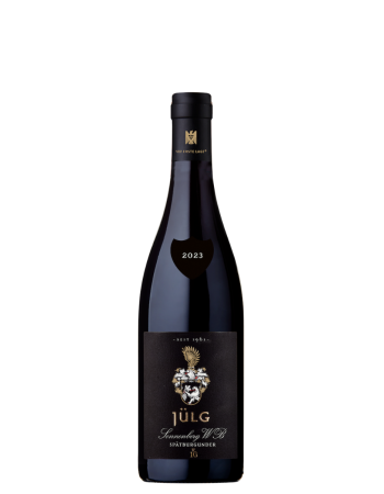 2022 Wormberg Spätburgunder VDP.ERSTE LAGE vom Weingut Jülg. Schwarzes Etikett und Halsschleife. Weiße Inschrift. Handlese. Schonende Verarbeitung. Spontangärung. Ausbau im Barrique. Edle Aromen. Kühl und saftig. Seidiges Tannin und stets elegant.